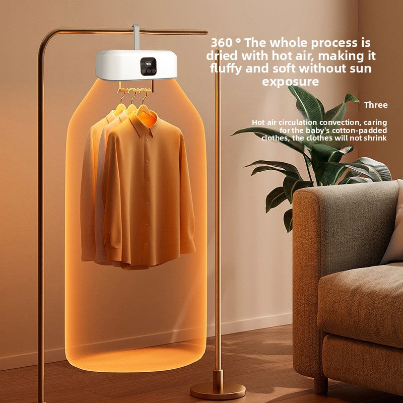 Portable Foldable Clothes Dryer with Remote Control