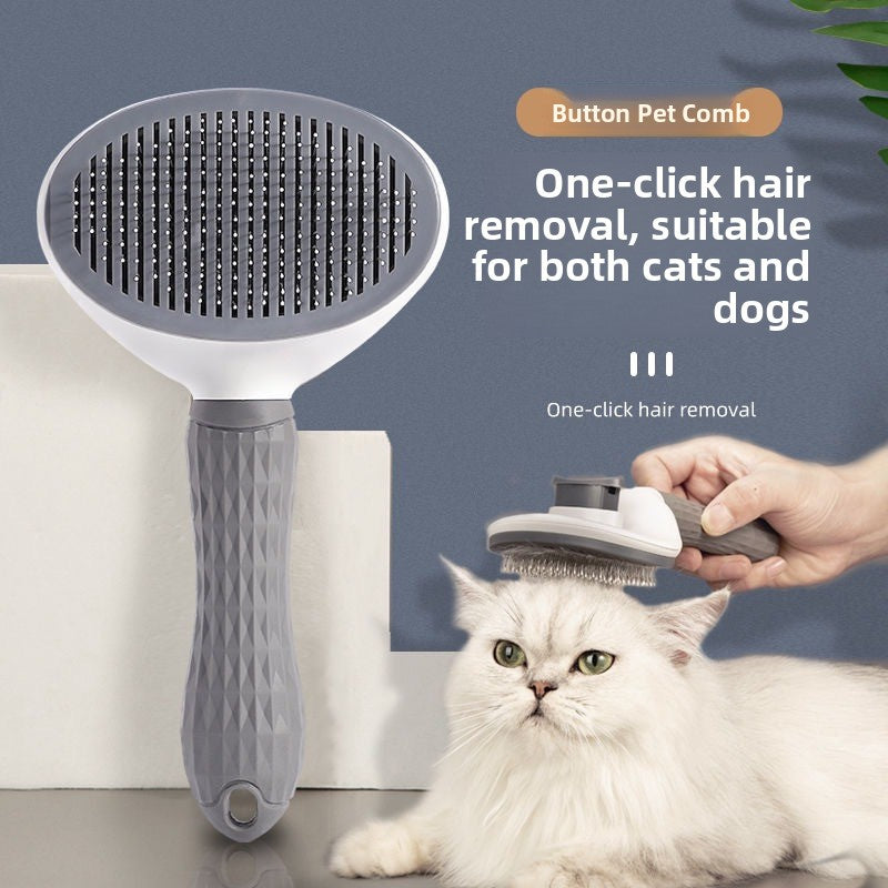 Oval Pet Grooming Comb for Dogs & Cats