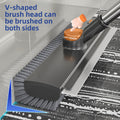 Dual-Purpose Floor Scrub Brush with Scraper