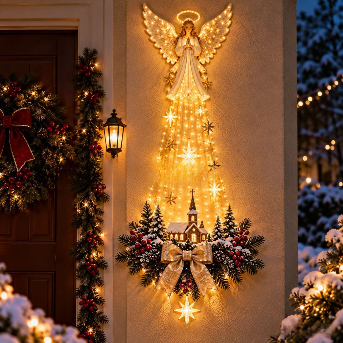 Noël Glow | Luminous Christmas Wall Decor