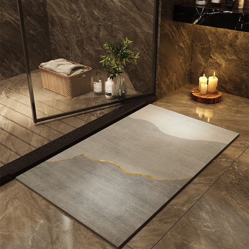 Quick-Drying Oval Diatom Bath Mat