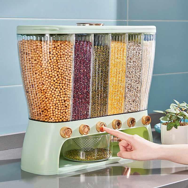 Multi-Compartment Rice & Grain Storage Container