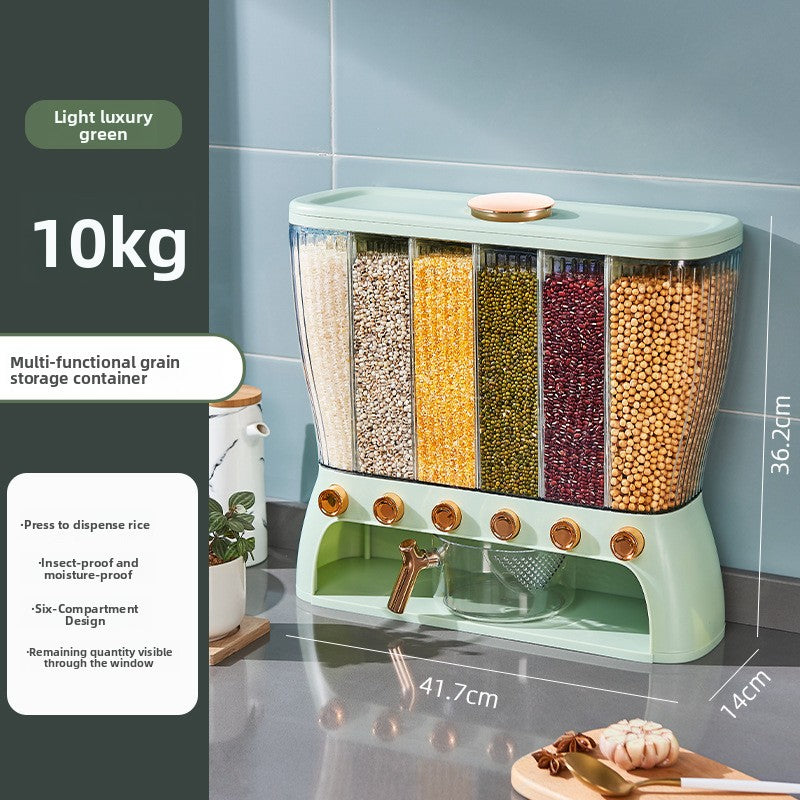 Multi-Compartment Rice & Grain Storage Container