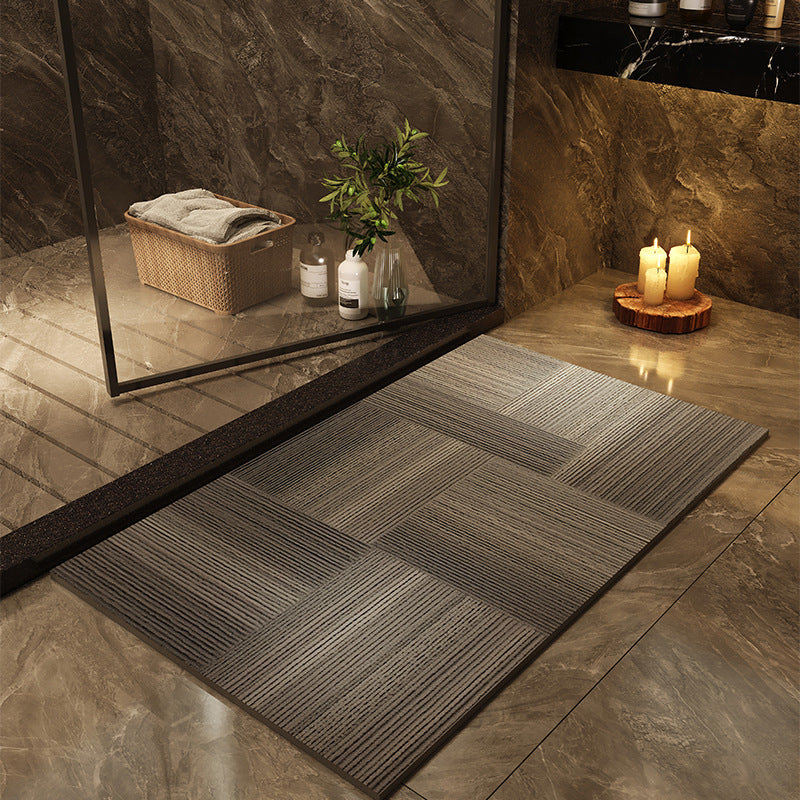 Quick-Drying Oval Diatom Bath Mat