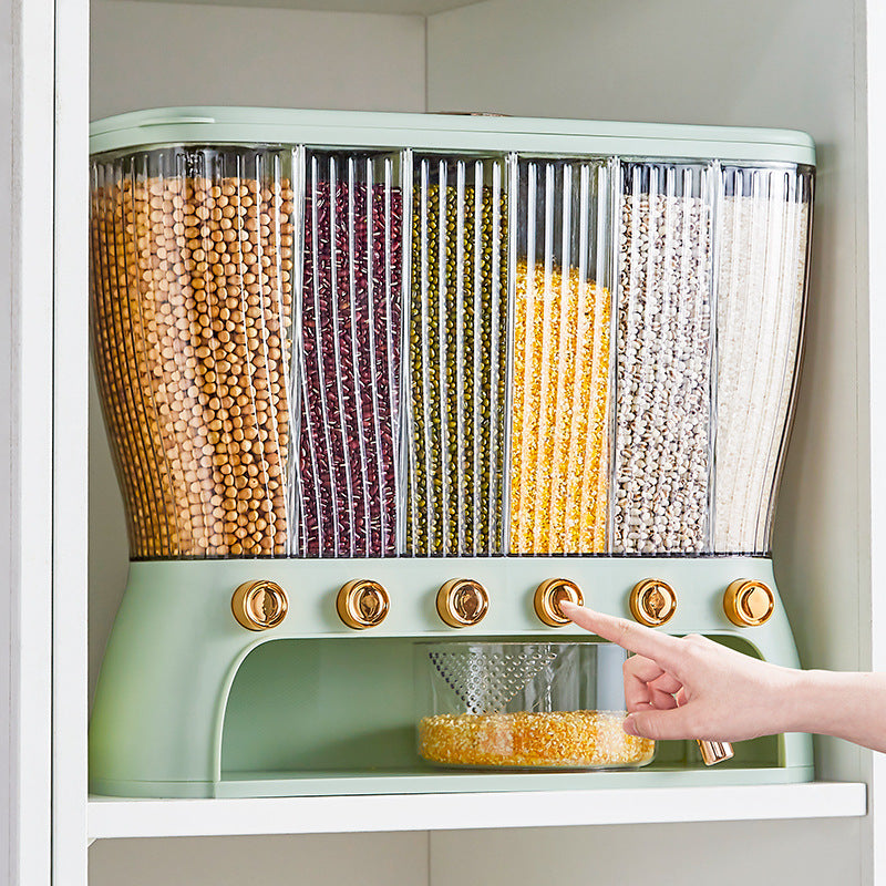 Multi-Compartment Rice & Grain Storage Container