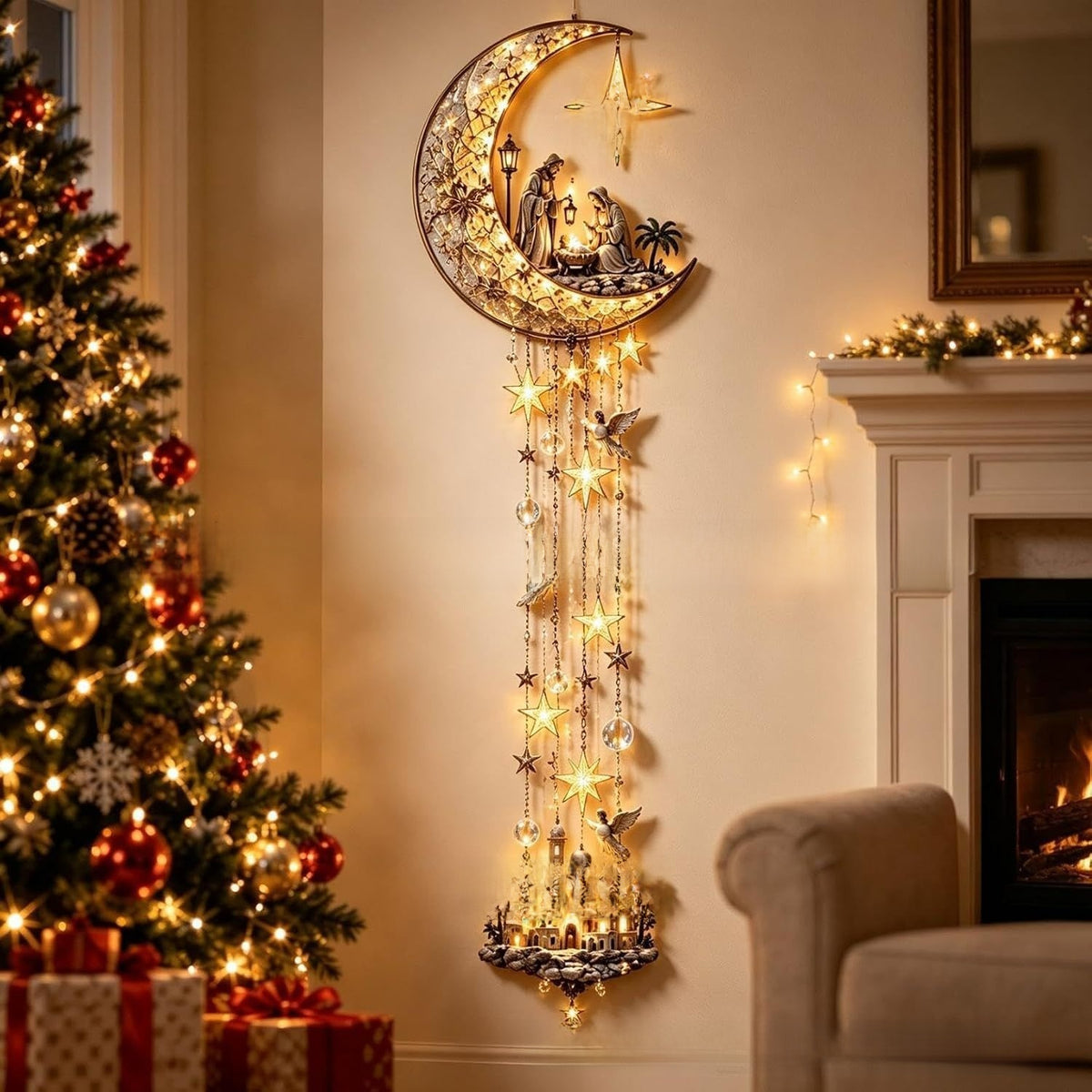 Noël Glow | Luminous Christmas Wall Decor