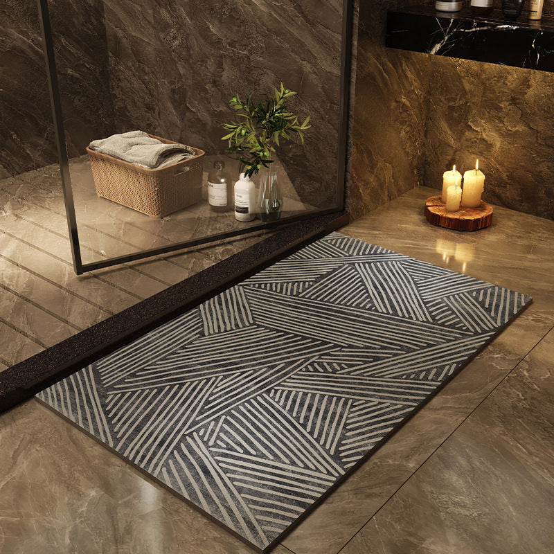 Quick-Drying Oval Diatom Bath Mat