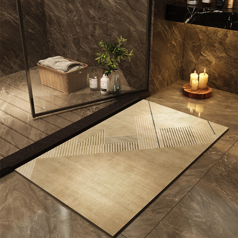 Quick-Drying Oval Diatom Bath Mat