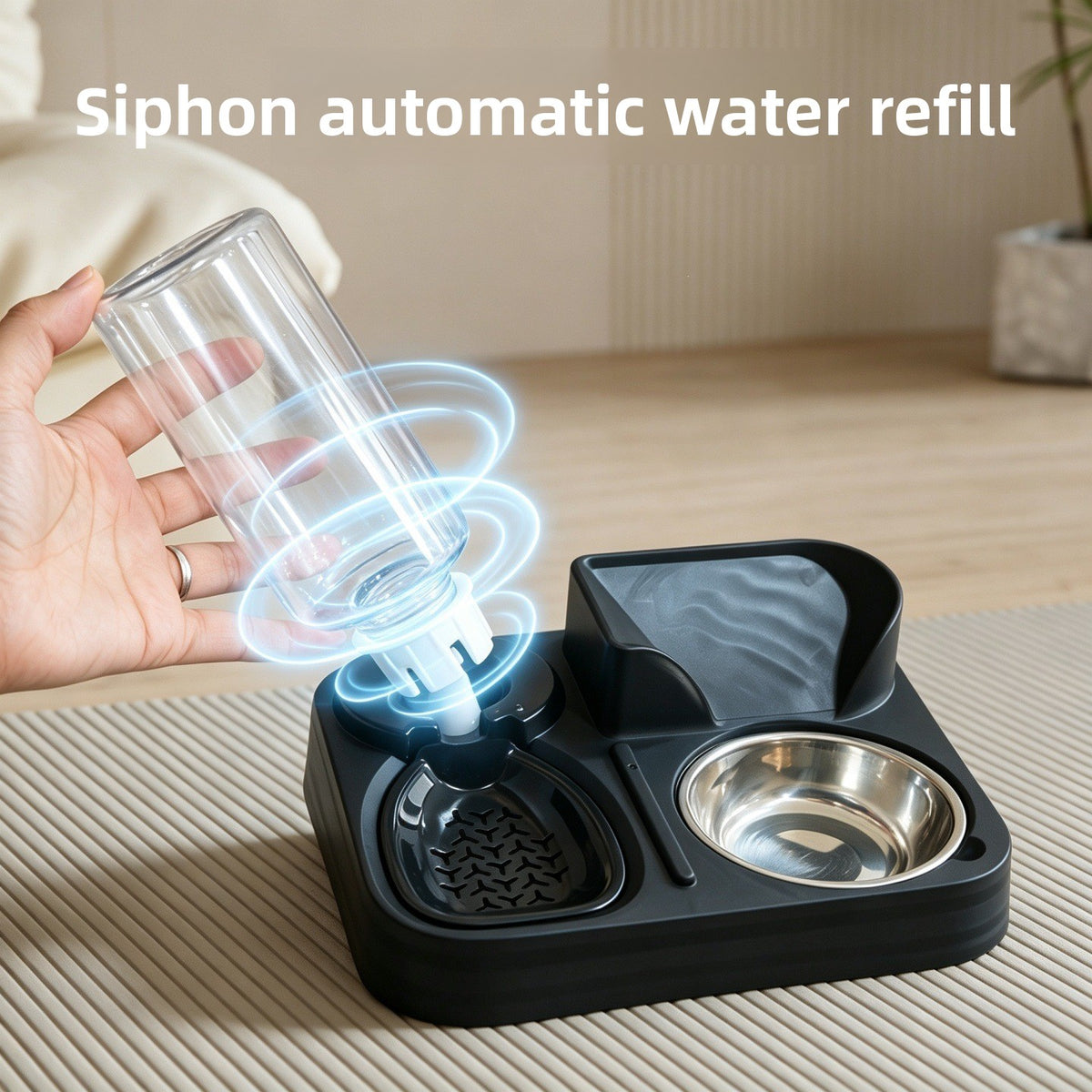 2-in-1 Automatic Pet Feeder & Water Dispenser