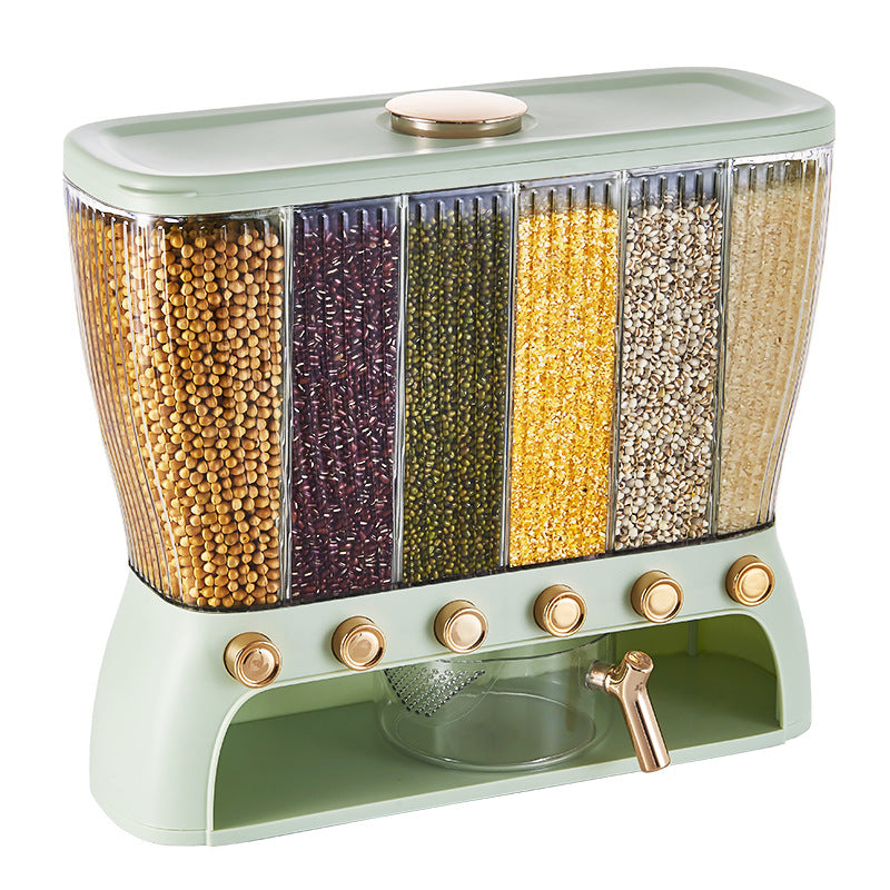 Multi-Compartment Rice & Grain Storage Container