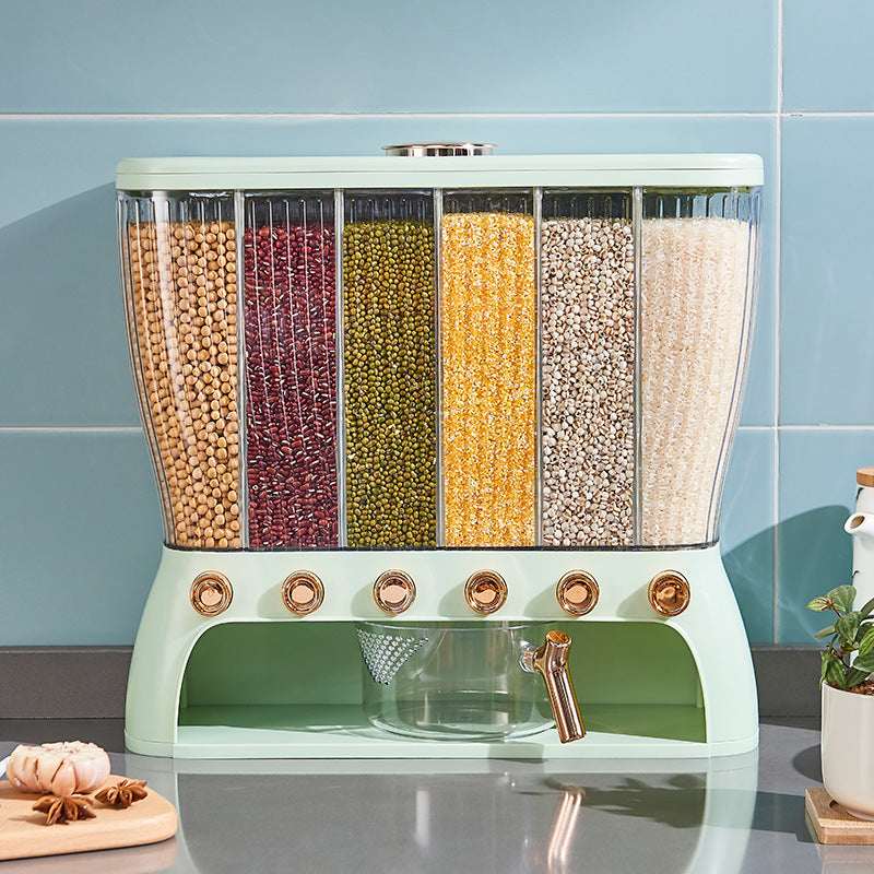 Multi-Compartment Rice & Grain Storage Container