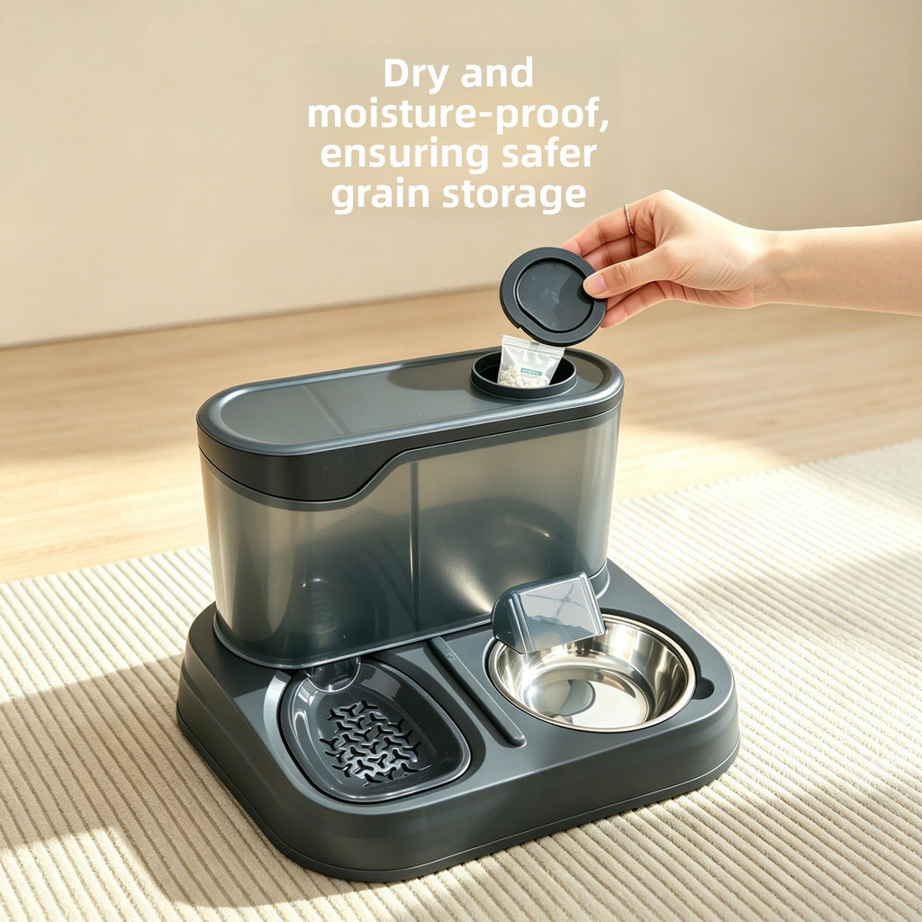 2-in-1 Automatic Pet Feeder & Water Dispenser