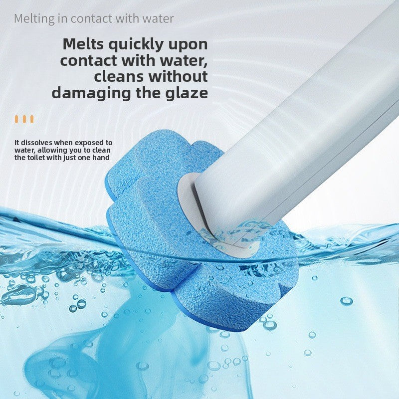Wall-Mounted Toilet Brush with Disposable Refills