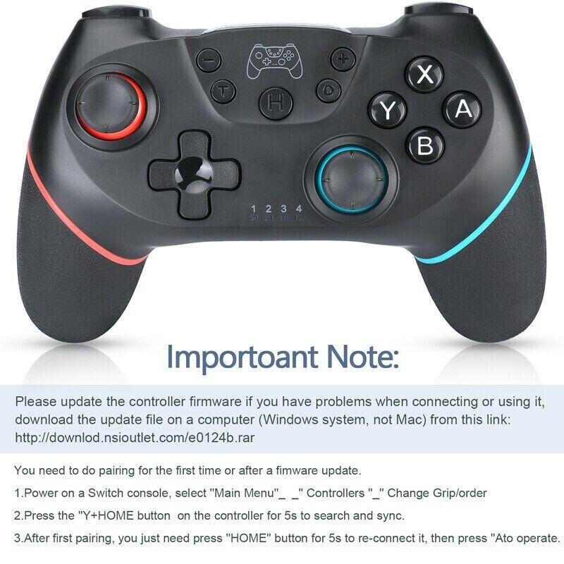 Wireless Pro Controller for Switch, Switch Lite & OLED – Turbo & Vibration