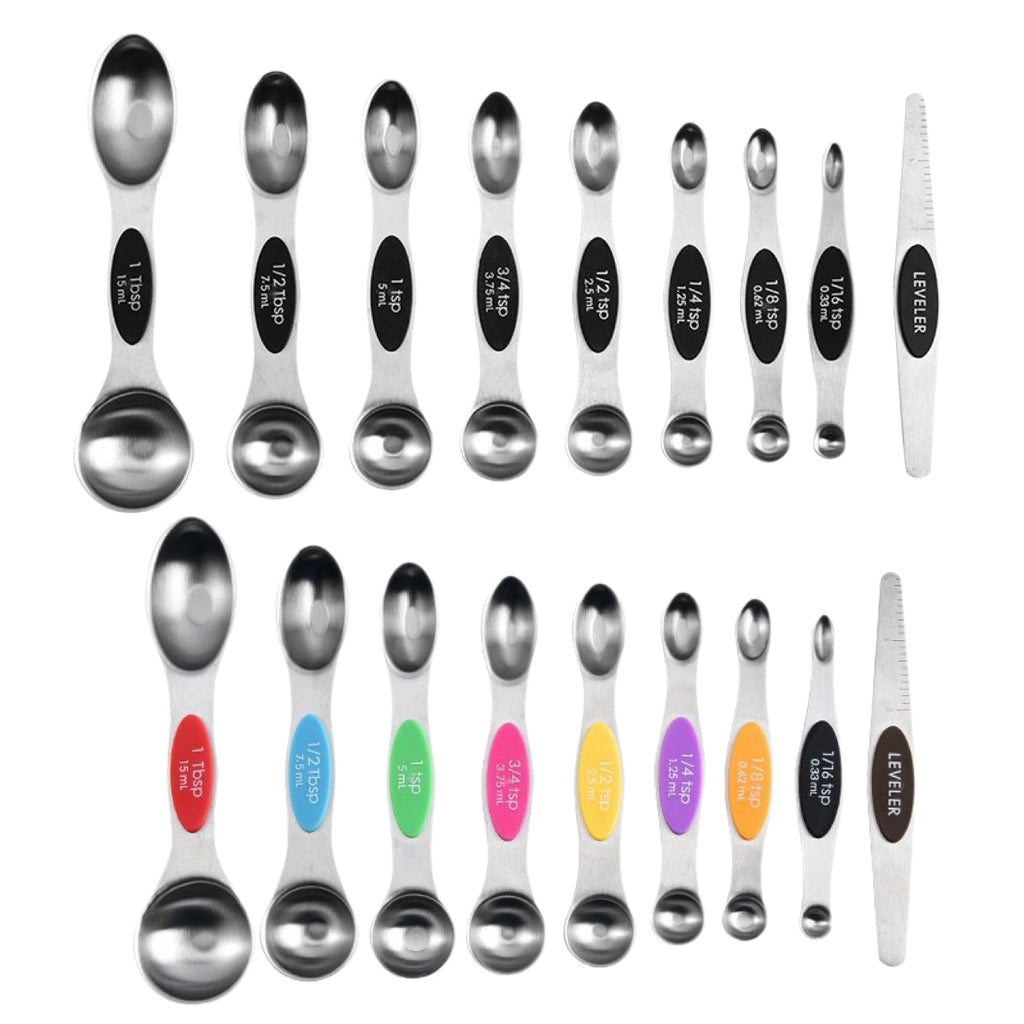Magnetic Double-Ended Stainless Steel Measuring Spoon Set
