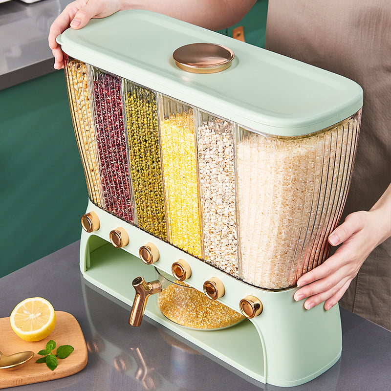 Multi-Compartment Rice & Grain Storage Container