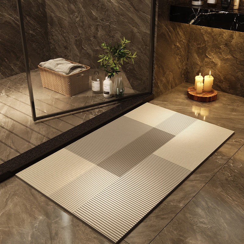 Quick-Drying Oval Diatom Bath Mat