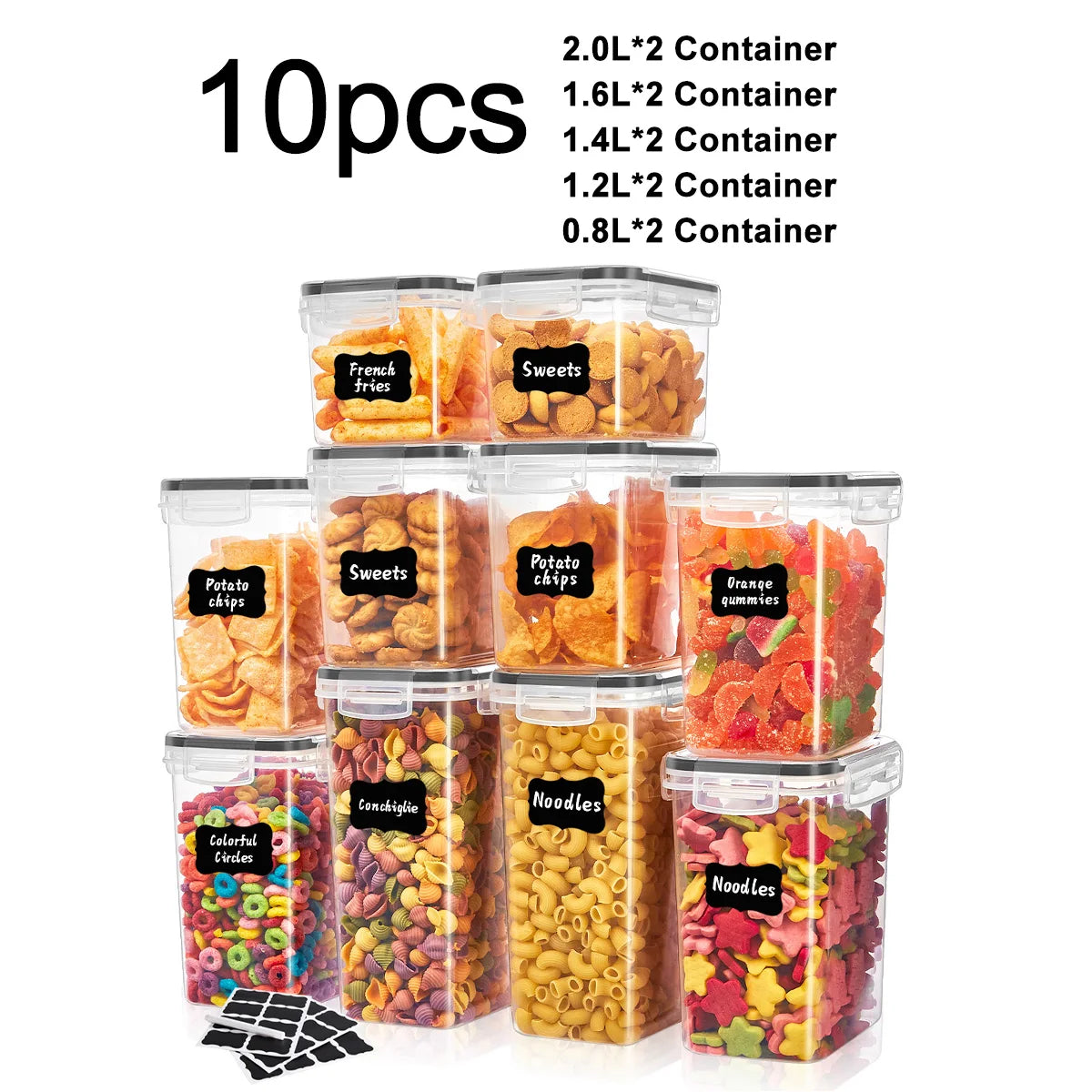 10-Piece Airtight Food Storage Container Set