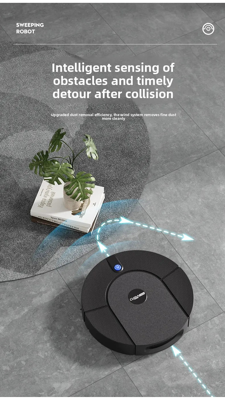 Smart Robot Vacuum — 3-in-1 Sweep, Vacuum & Mop, Self-Charging