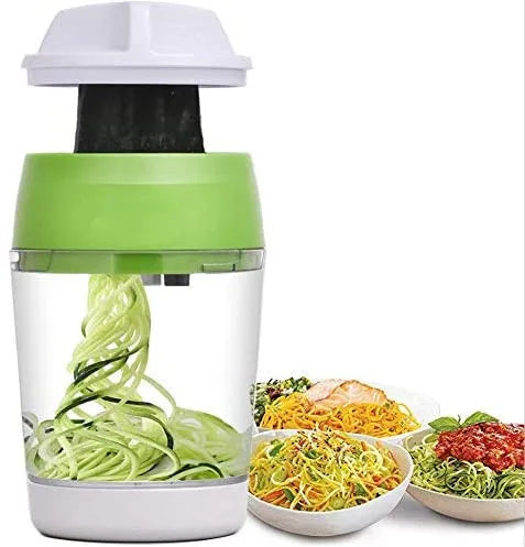 Premium 5-in-1 Handheld Veggie Spiralizer & Spaghetti Slicer