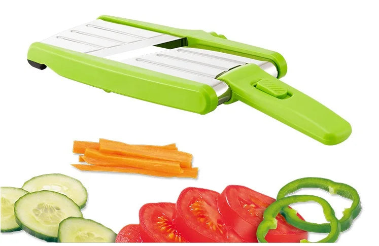 Premium Stainless Steel Vegetable Slicer & Spiral Chopper