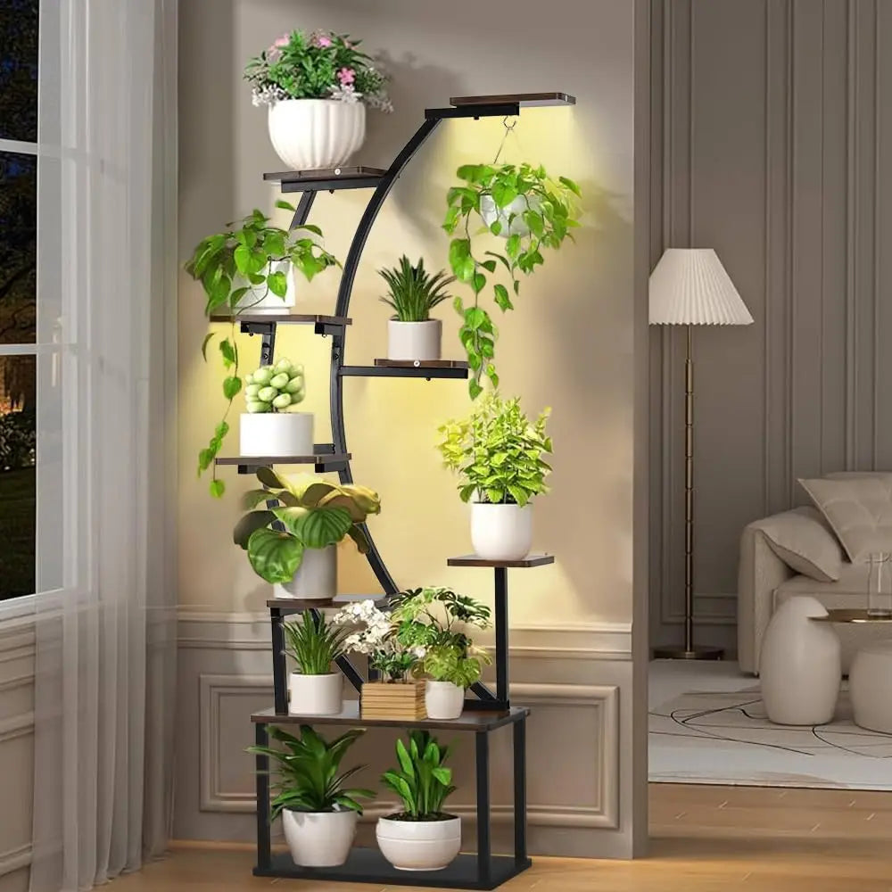 Premium Vintage Metal Plant Stand — Multi-Tier Indoor Display Shelf