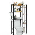 Premium 3-Tier Over-the-Toilet Storage Cabinet with Side Rack
