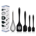 Premium 5-Piece Silicone Spatula Set — Heat Resistant Baking Utensils