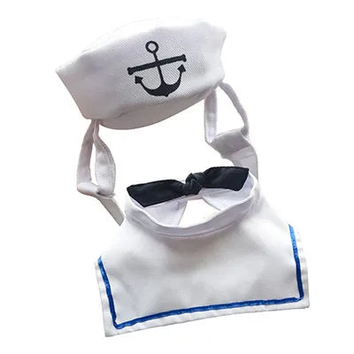 White Sailor Costume for Cats