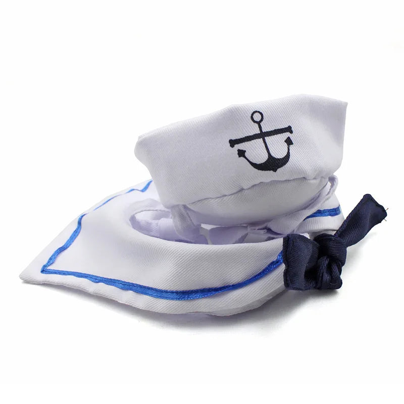 White Sailor Costume for Cats