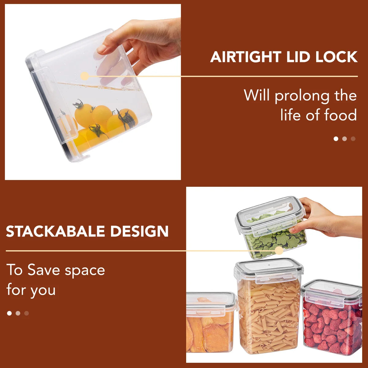10-Piece Airtight Food Storage Container Set