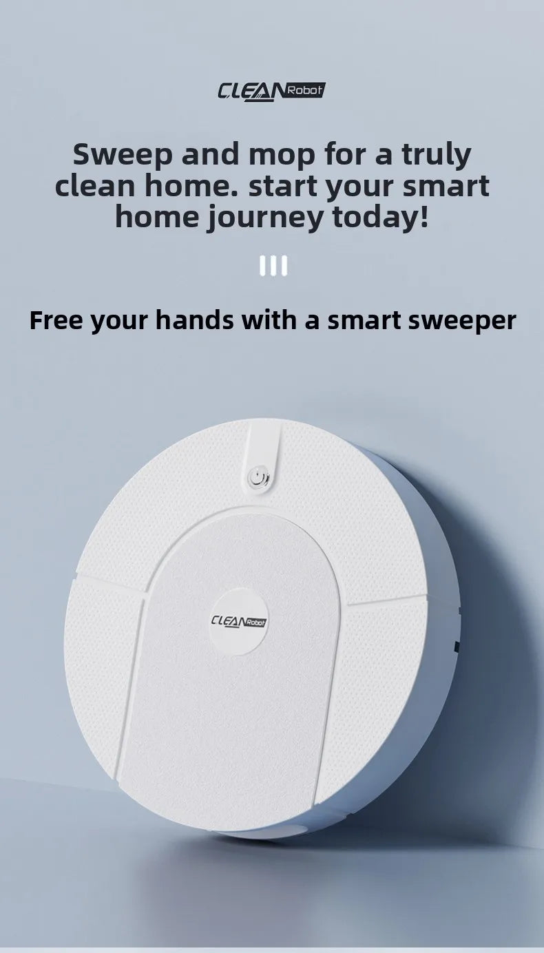 Smart Robot Vacuum — 3-in-1 Sweep, Vacuum & Mop, Self-Charging