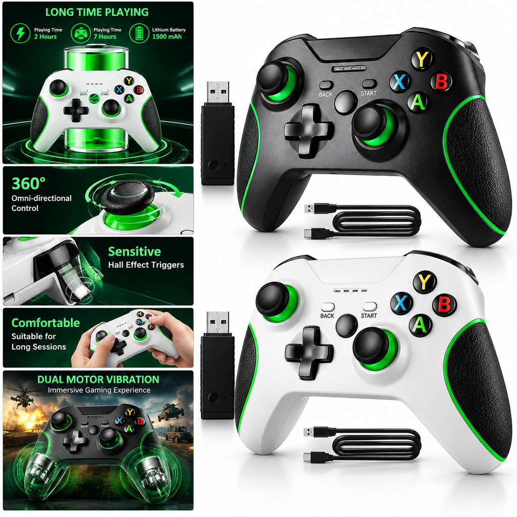 Wireless Controller for Xbox One & PC – 2.4GHz, Rechargeable