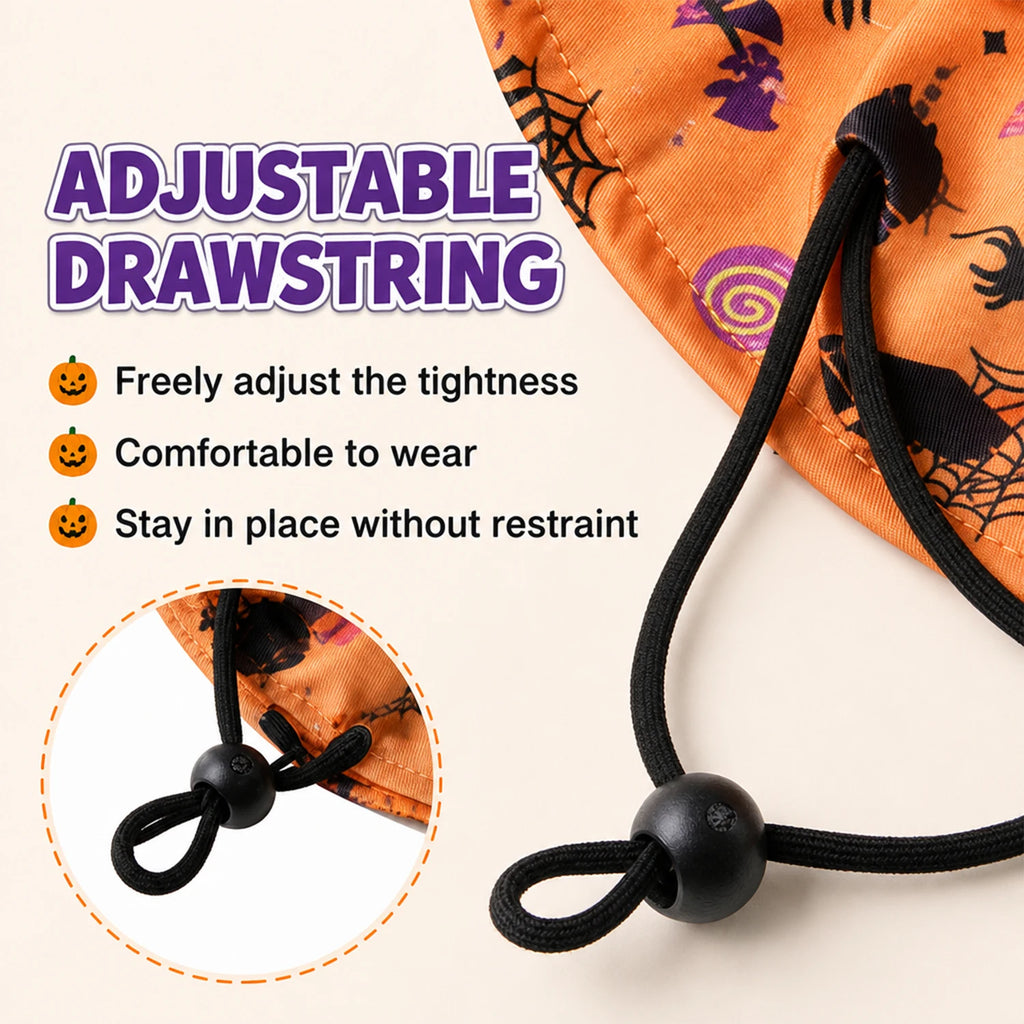 Witch Hat & Printed Halloween Costume for Pets