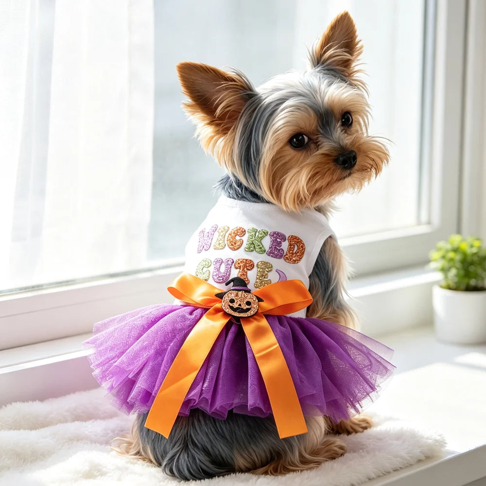 Halloween Tutu Dress for Small Dogs