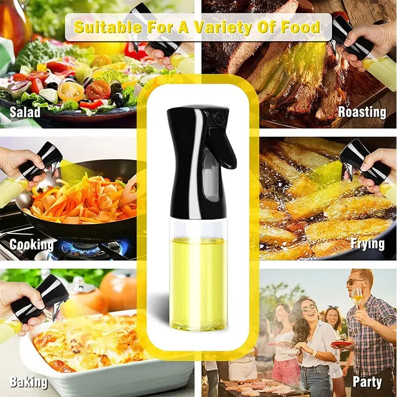 Oil Spray Bottle & Brush Set for BBQ, Baking and Air Fryer