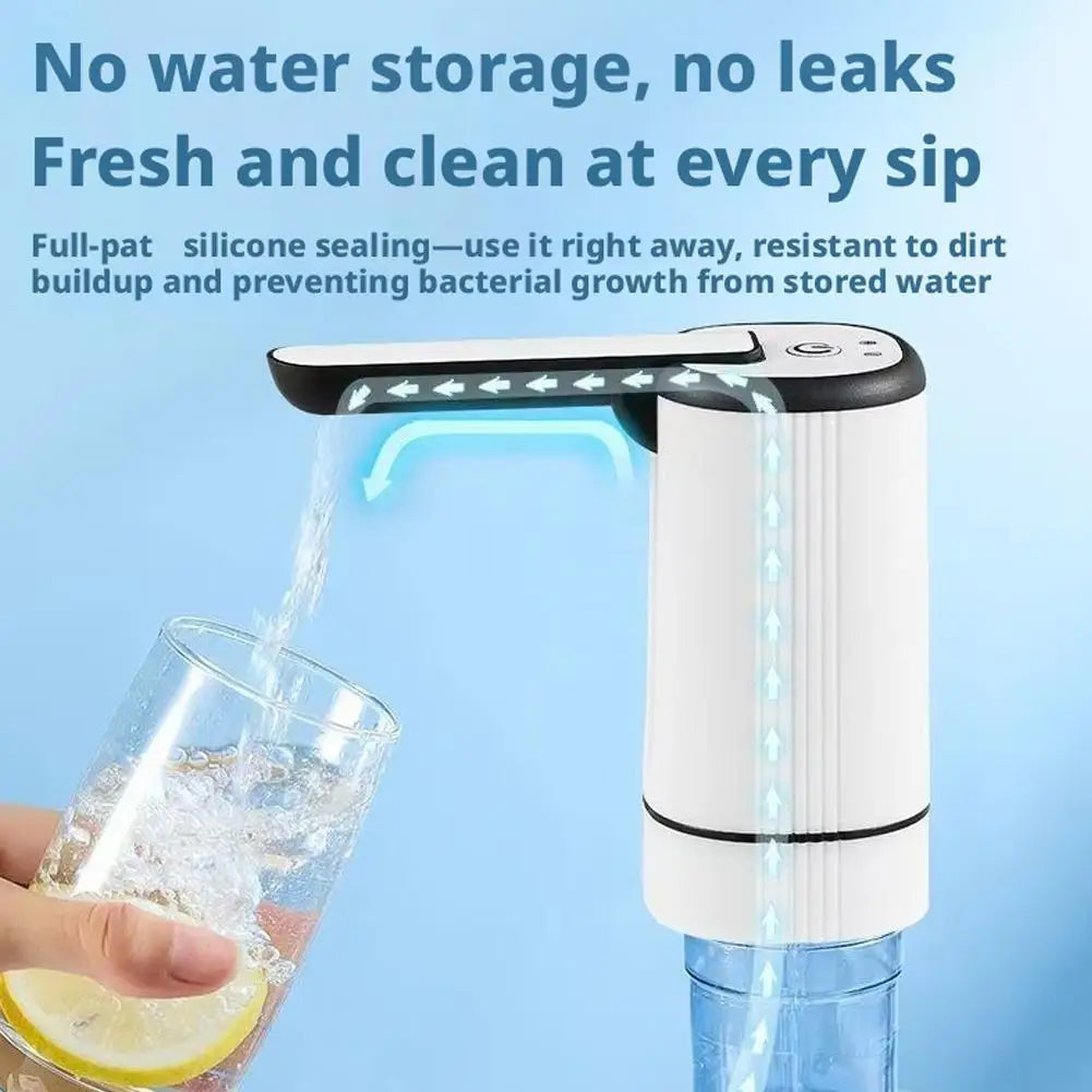 Smart Rechargeable Electric Water Dispenser with Foldable Spout & Type-C Charging