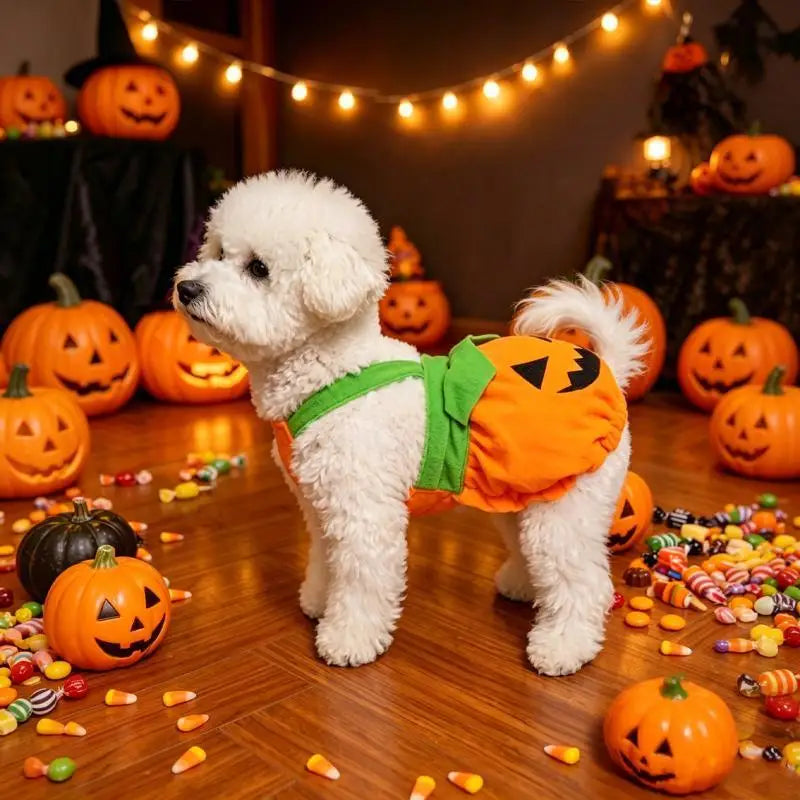 Pumpkin Halloween Costume for Dogs