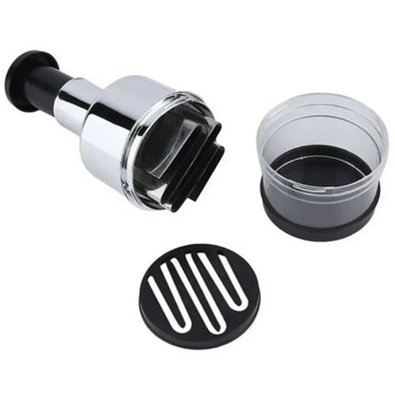Stainless Steel Manual Garlic Press & Vegetable Chopper | Onion Cutter