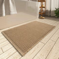 Waffle Bath Mat with Rubber Backing — Absorbent & Non-Slip