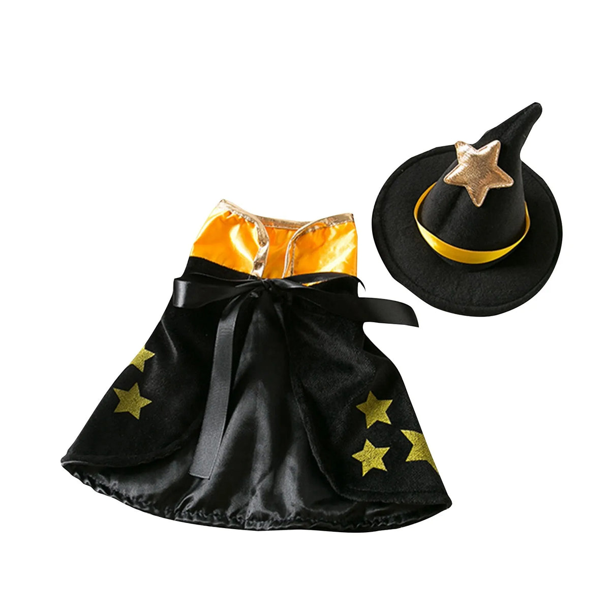 Spider Witch Cape & Hat Halloween Costume for Dogs