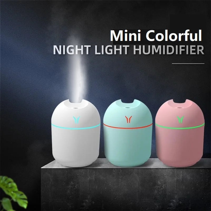 250ml USB Mini Humidifier & Essential Oil Diffuser with LED Light