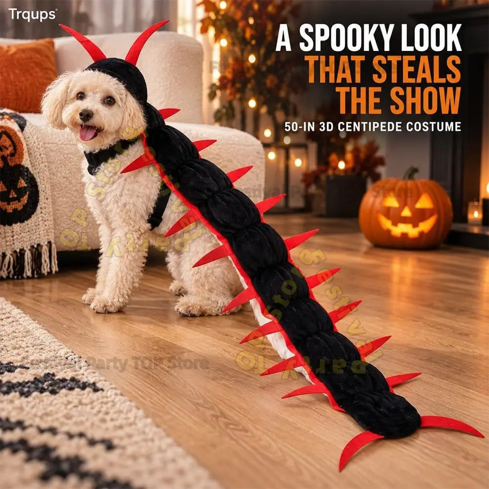 3D Centipede Halloween Costume for Cats & Small Dogs
