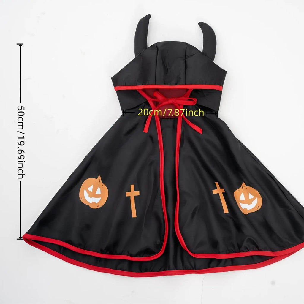 Pumpkin Cape Halloween Costume for Dogs