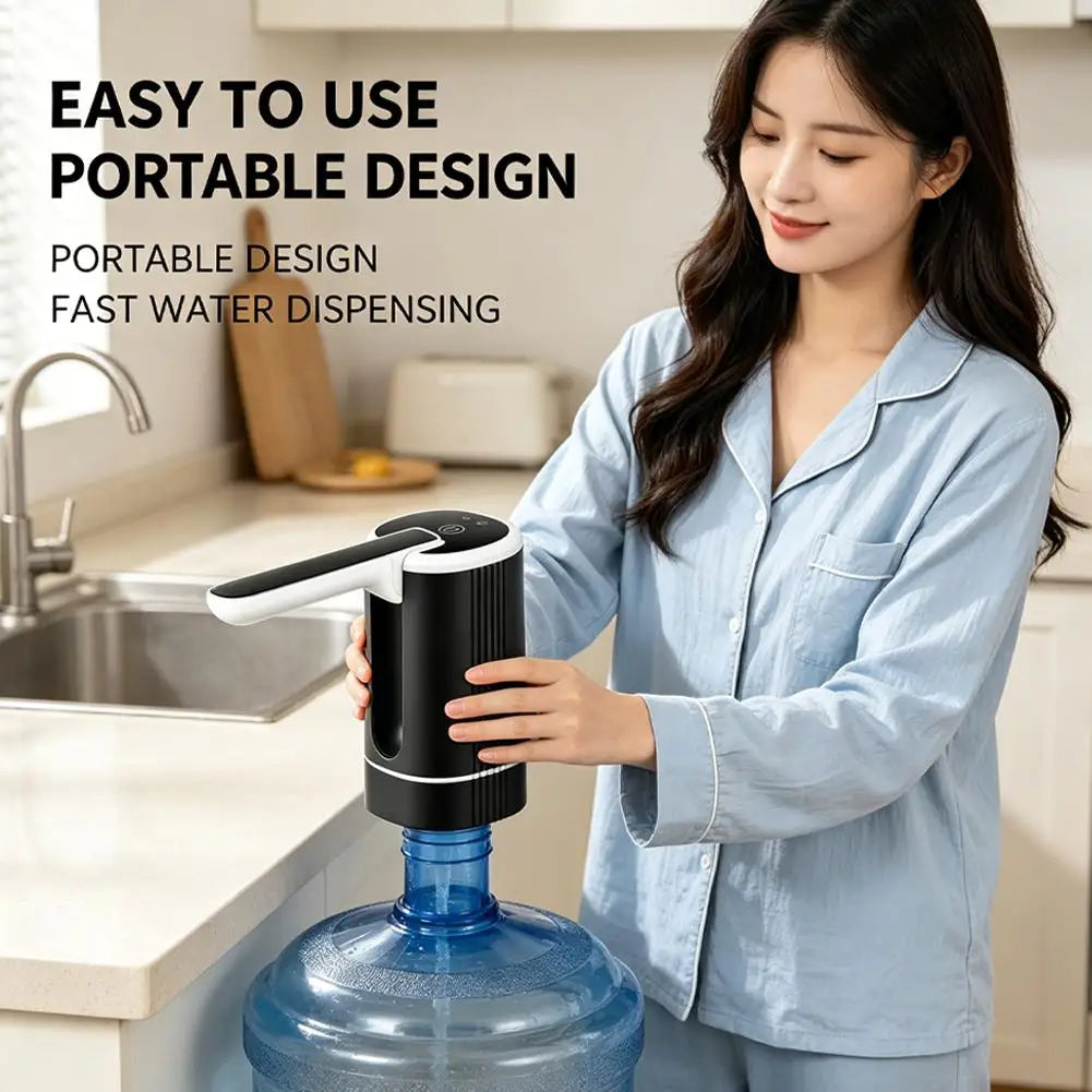 Smart Rechargeable Electric Water Dispenser with Foldable Spout & Type-C Charging