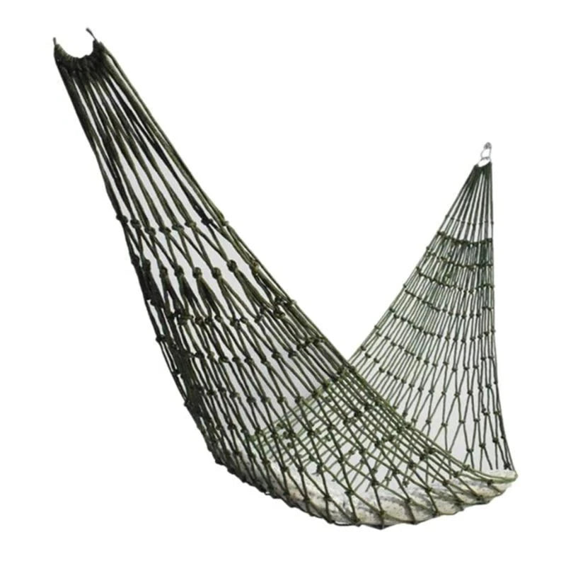 Single Wide Canvas Hammock – Portable Outdoor Camping & Leisure Swing