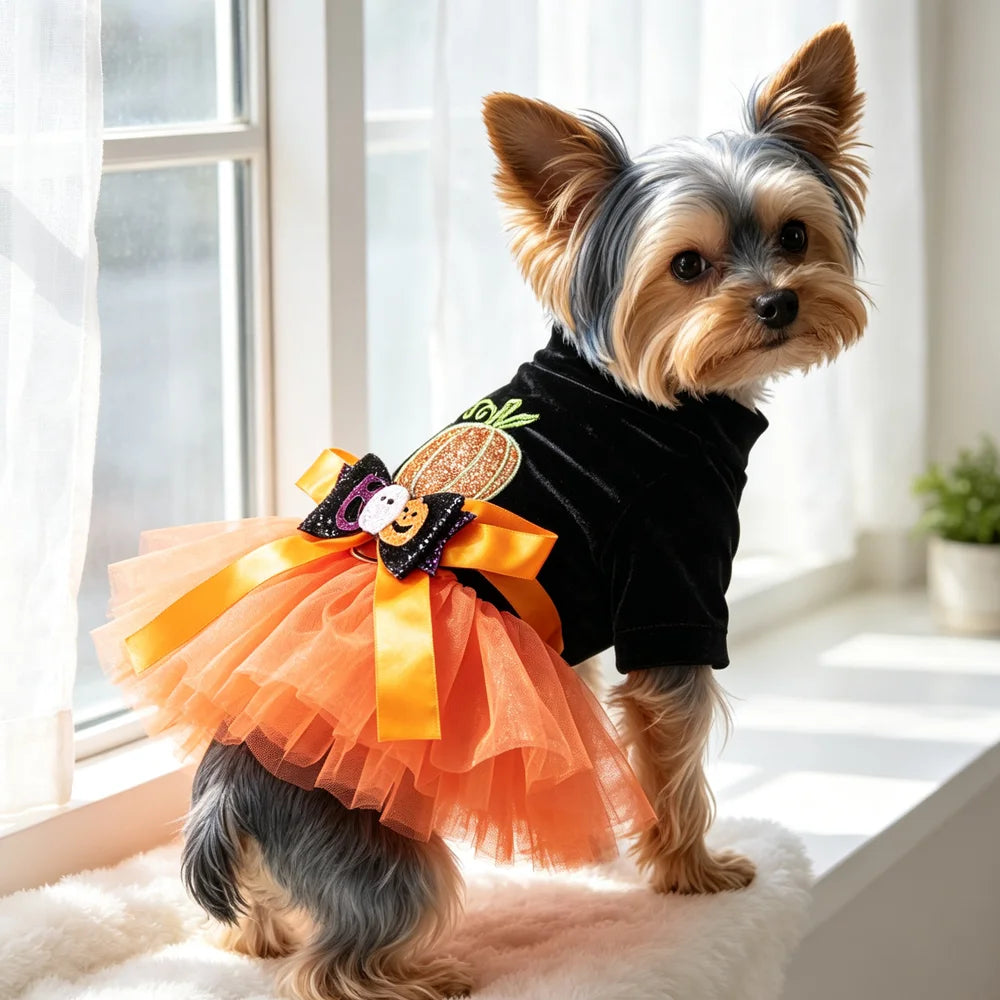 Halloween Tutu Dress for Small Dogs