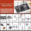 Luxury Multifunctional Waterfall Kitchen Sink – Nano-Coated Stainless Steel Workstation with Faucet