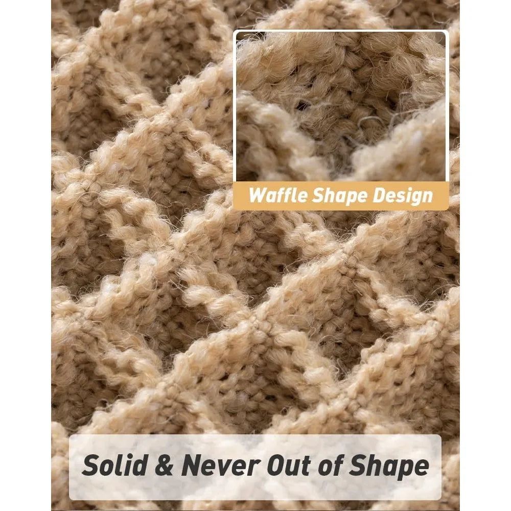 Waffle Bath Mat with Rubber Backing — Absorbent & Non-Slip