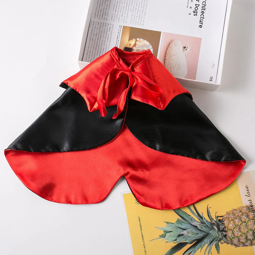 Red Vampire Cloak Halloween Costume for Pets